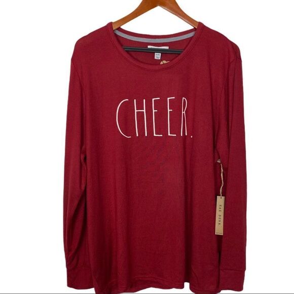 Rae Dunn Cheer Men’s Pajama Set Plaid Christmas Holiday Matching Warm comfy Dad - Picture 2 of 5